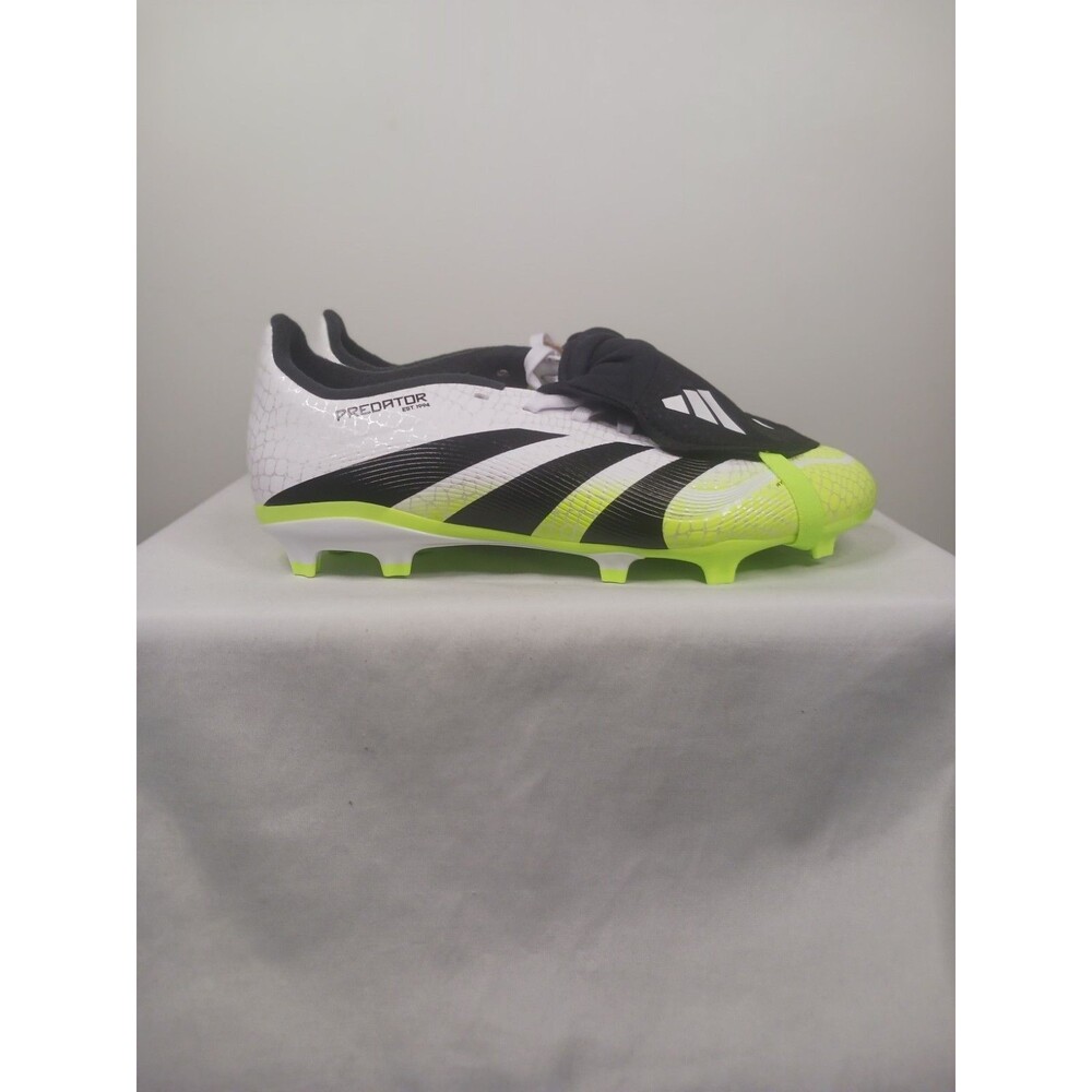 Adidas PREDATOR ELITE FT FG J GS White Black Lucid Lemon Soccer Kids Sz 4 JP9916